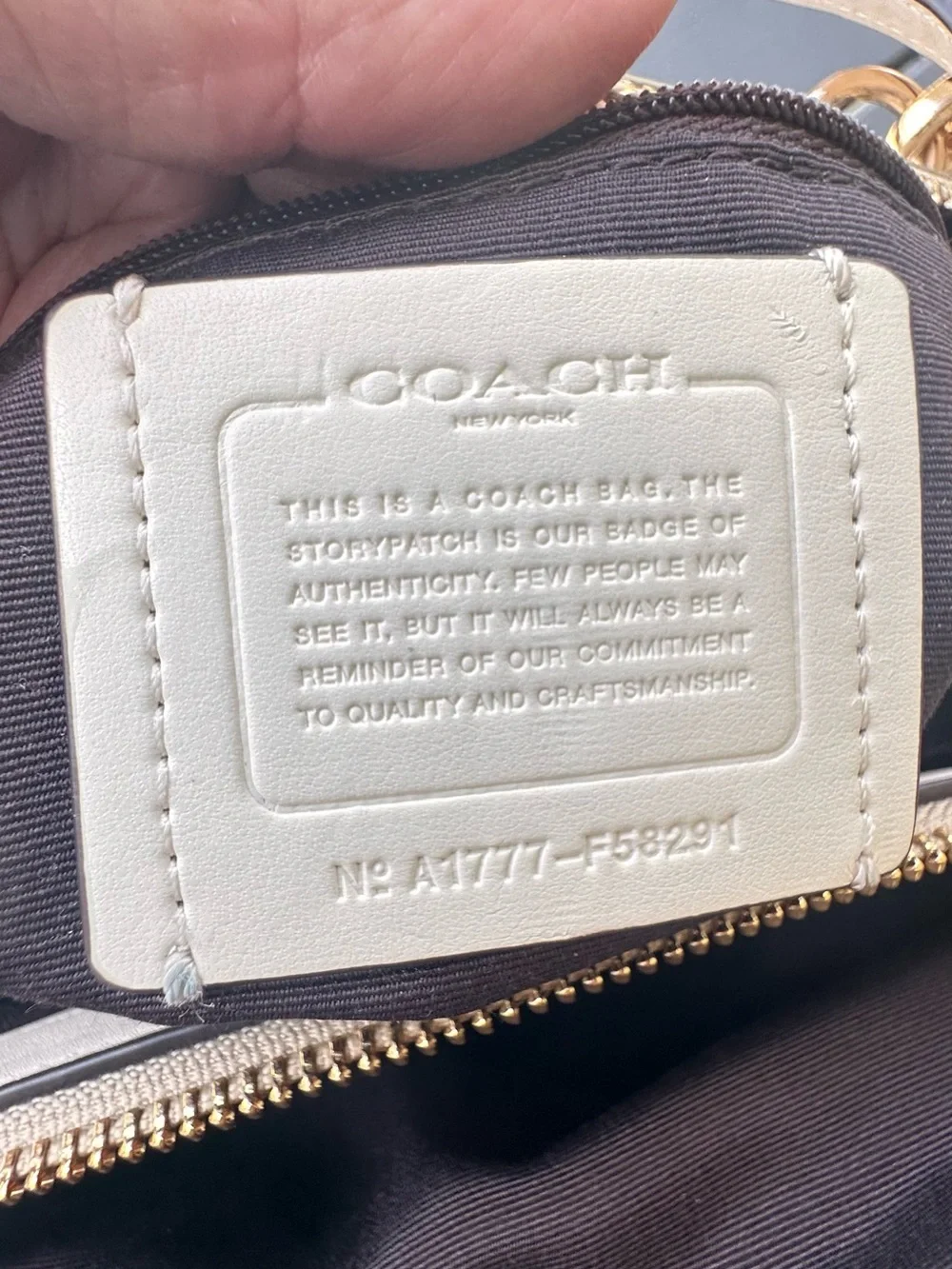 Coach Shoulder Bag F58291 White